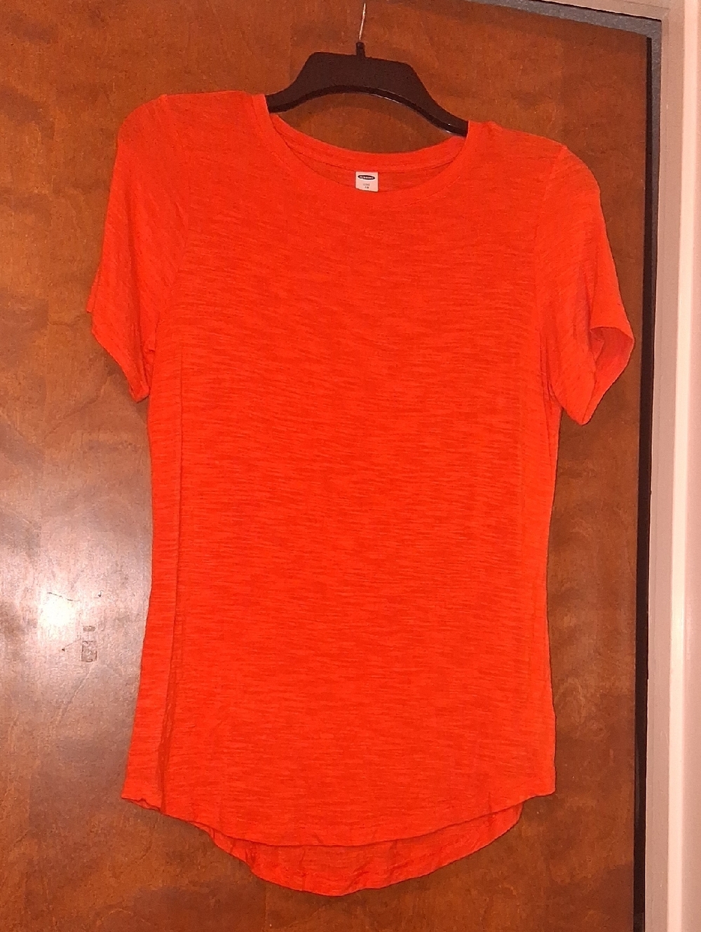 Old Navy Bright Orange Short-Sleeve Crew Neck Tee